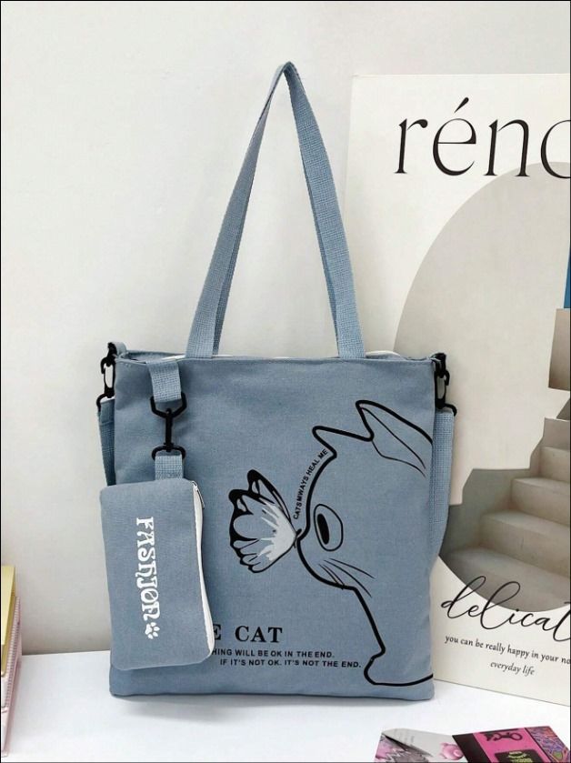 Cat Canvas Tote_1