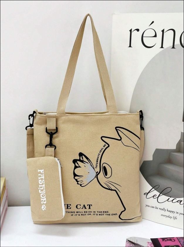 Cat Canvas Tote_2