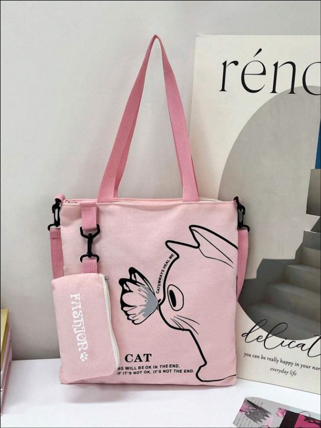 Cat Canvas Tote_3