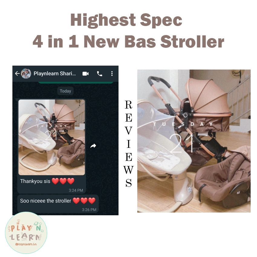 4 in 1 NEW BAS STROLLER High Spec (INSTOCK)_10