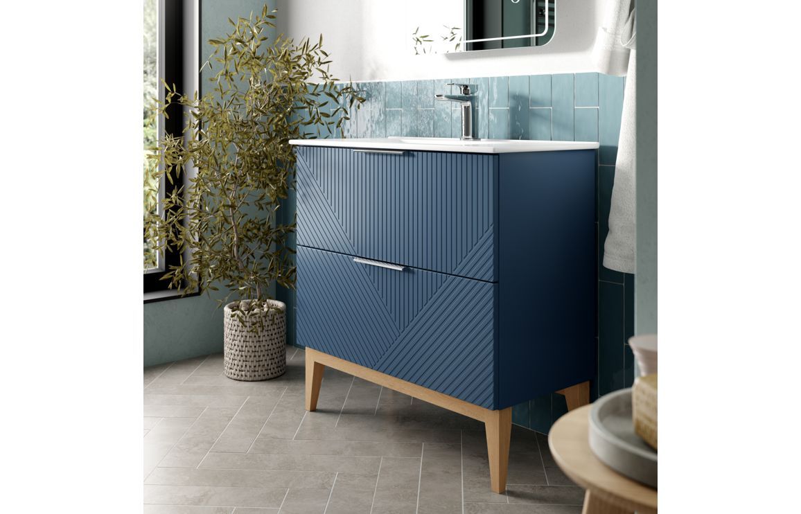 Tonbridge Floor Standing 2 Drawer Basin Unit & Basin 3 colours available_5