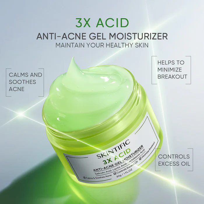 Skintific 3x Acid Anti-Acne Gel Moisturizer 30g_7