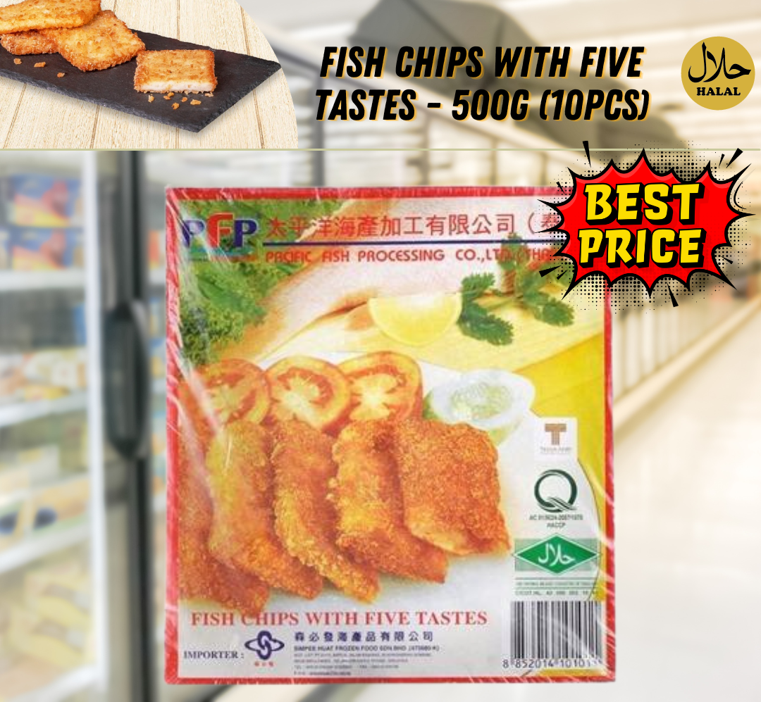 Fish Chips with Five Tastes - 500g (10pcs) 五种口味的炸鱼片_1