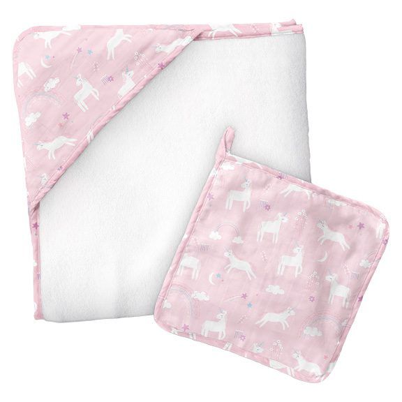 Stephen Joseph Muslin Hooded Towel With Washcloth_10