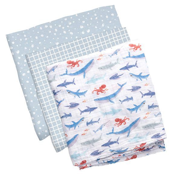 Stephen Joseph Muslin Blankets 3 Pack_1