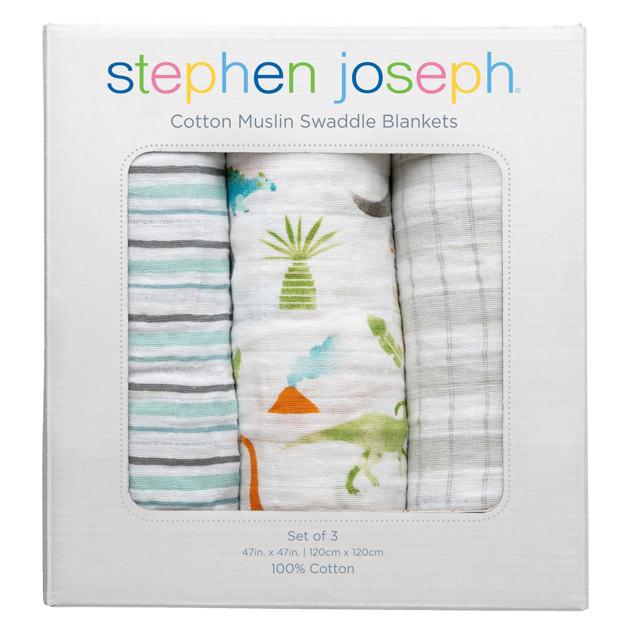 Stephen Joseph Muslin Blankets 3 Pack_2