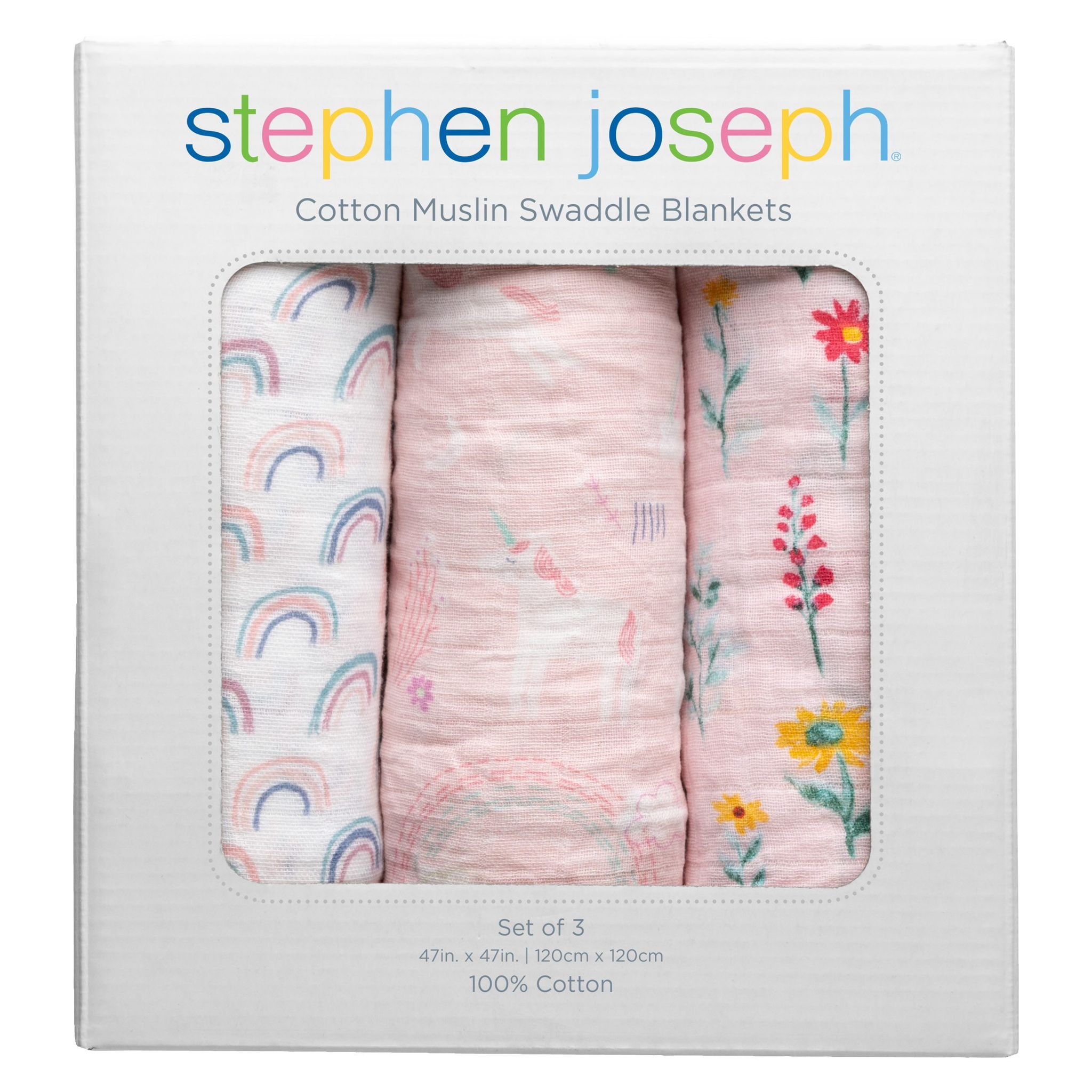 Stephen Joseph Muslin Blankets 3 Pack_6