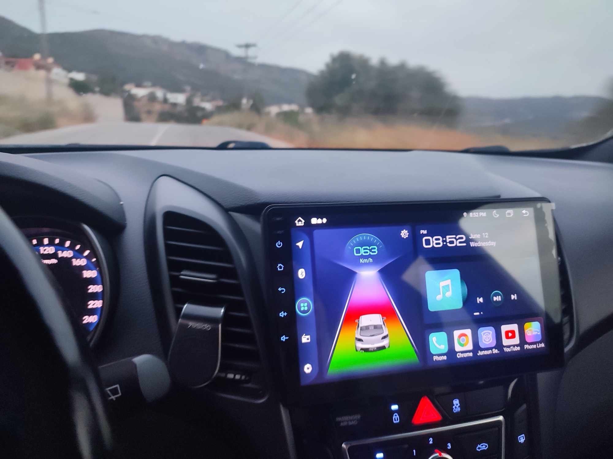 Rádio 9" android 2/32GB Hyundai I30 de 20011-17 WIFI GPS Carplay_5