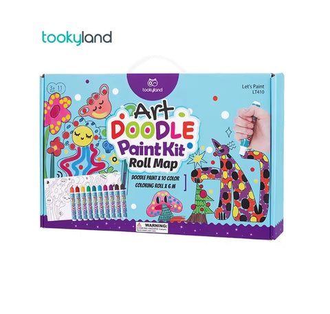 Tooky dot paint kit with colouring roll_0