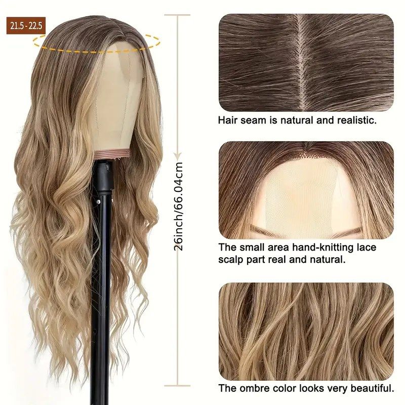 26 Inch Long Body Wave Hair Wig_0