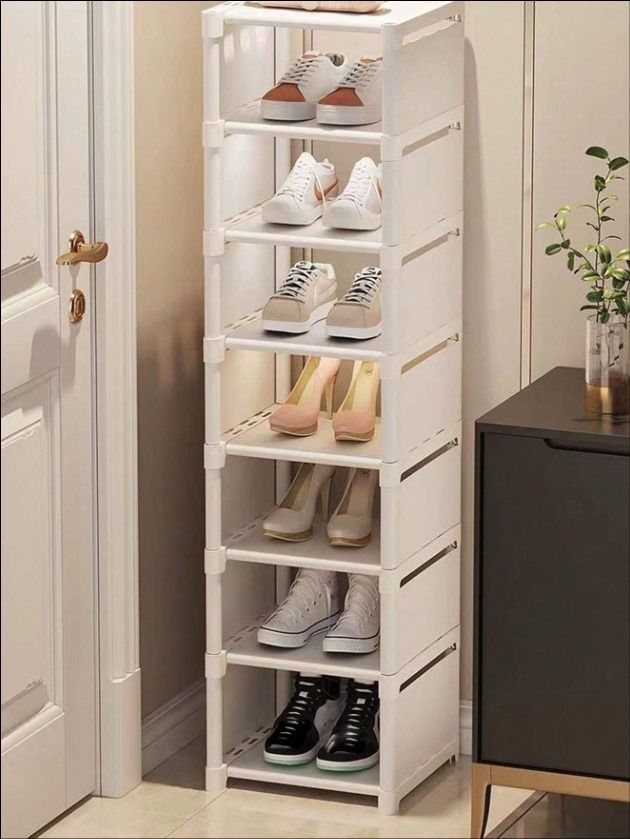 Multi-Tier Shoe Rack (White)_0