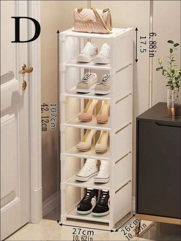 Multi-Tier Shoe Rack (White)_5