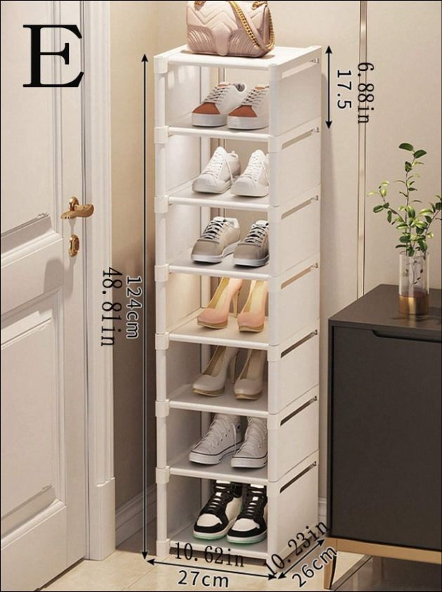 Multi-Tier Shoe Rack (White)_6