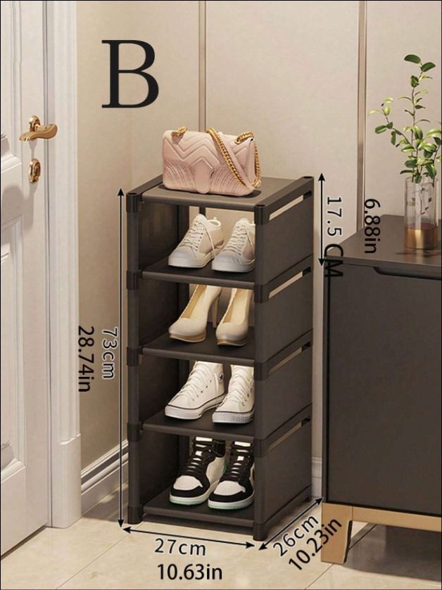 Multi-Tier Shoe Rack (Black) _2