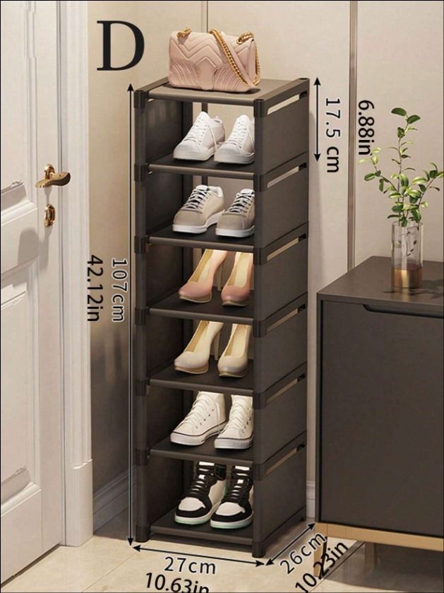 Multi-Tier Shoe Rack (Black) _4