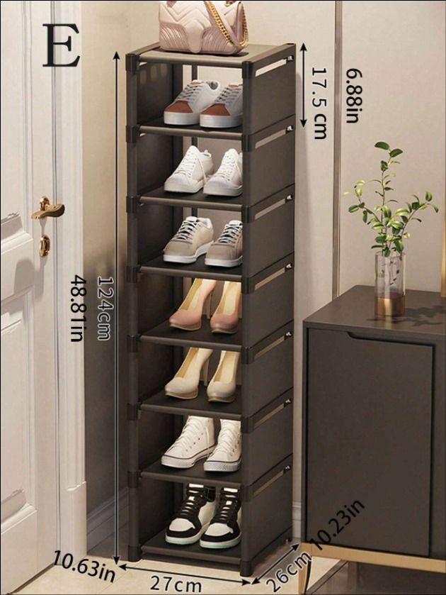 Multi-Tier Shoe Rack (Black) _5