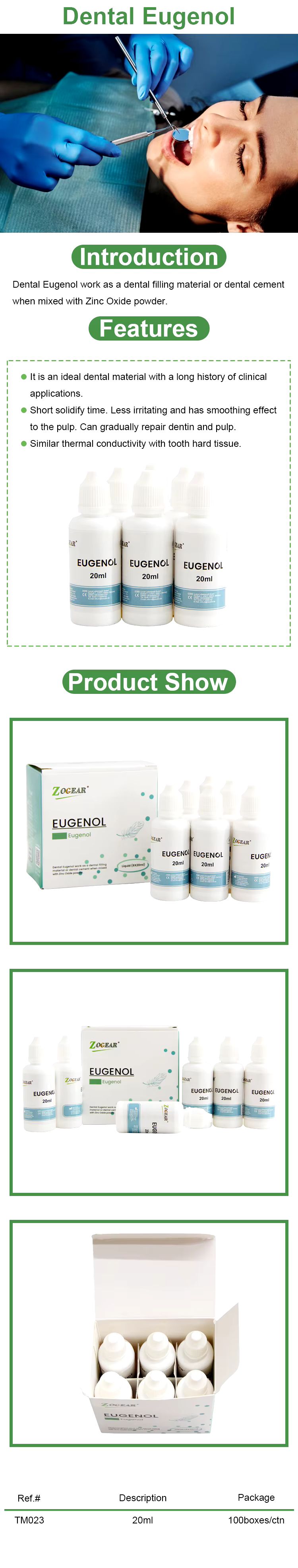 EUGENOL ZOGEAR X 15ml (U.S.P) 100% DE PUREZA_0