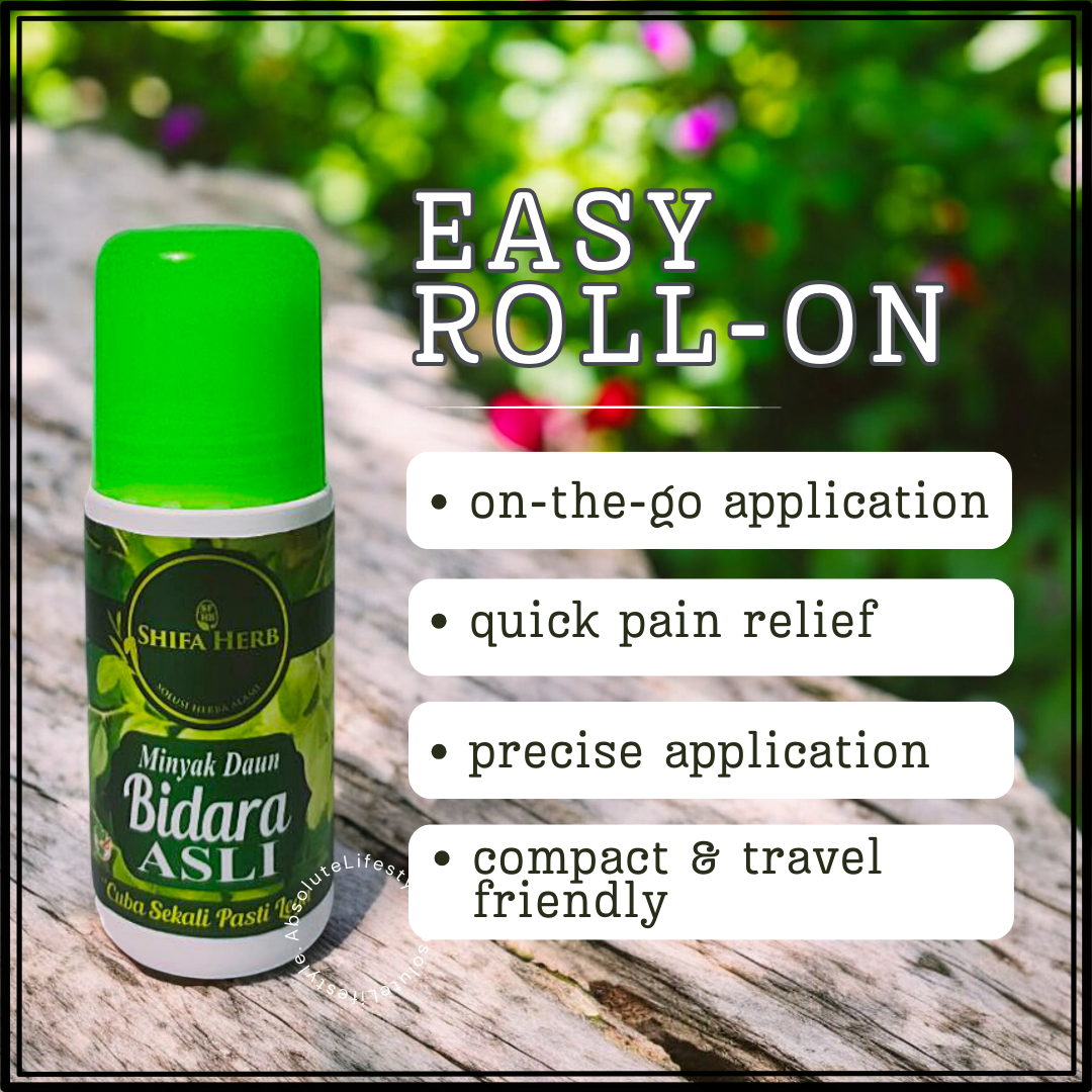 🇸🇬 [SG Seller] Shifa Herb Roll On BIDARA Leaf Massage Oil_2