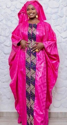 Grand boubou en Bazin pour femme_15