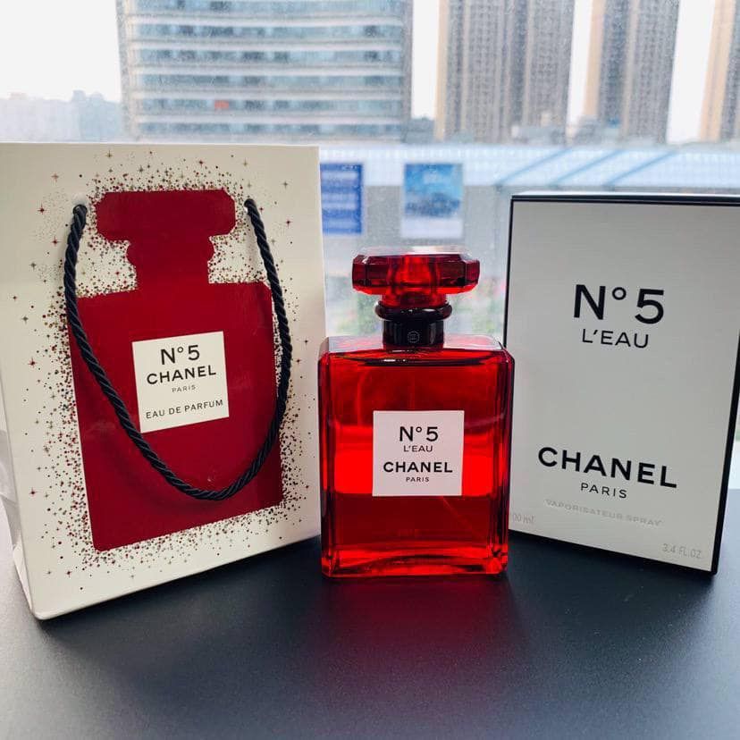 Chanel No 5 L'Eau Red Edition Edt 100ml Perfume (WPB)_0