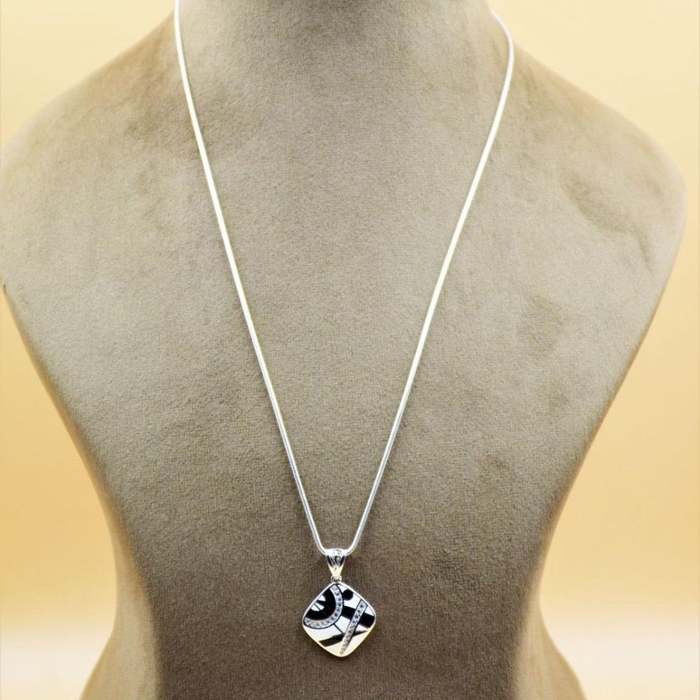 Silver celestial serenity pendant for women_1