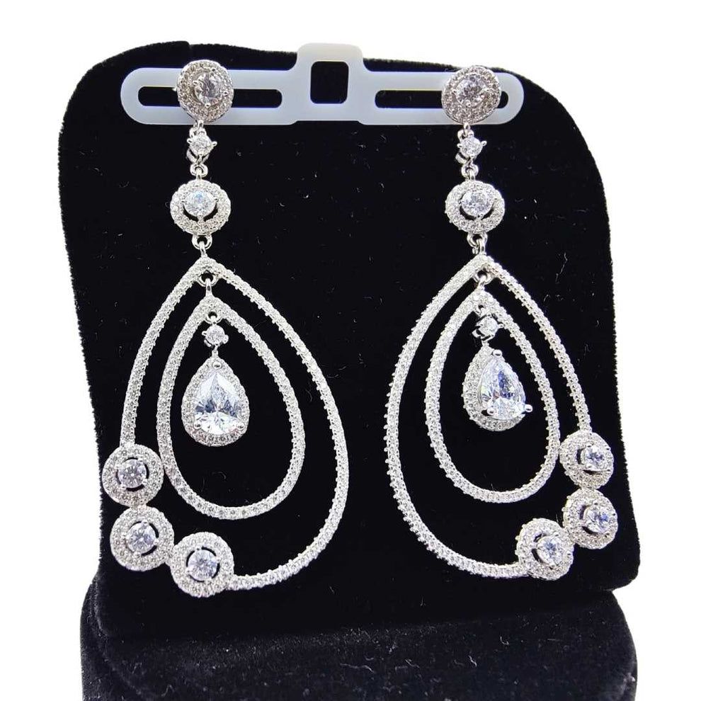 Silver Hestia's hearth drops earrings for women_1