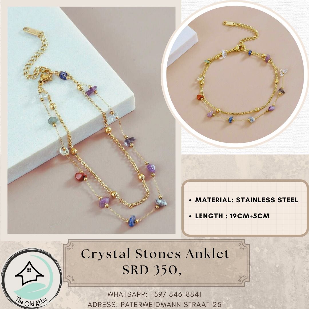 Crystal Stone Anklet _0