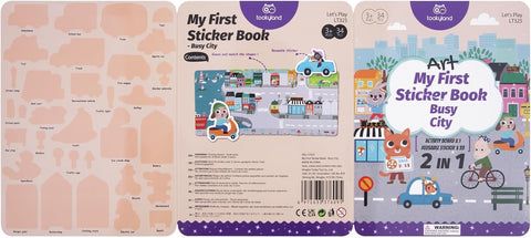 Reusable sticker book - busy city_3