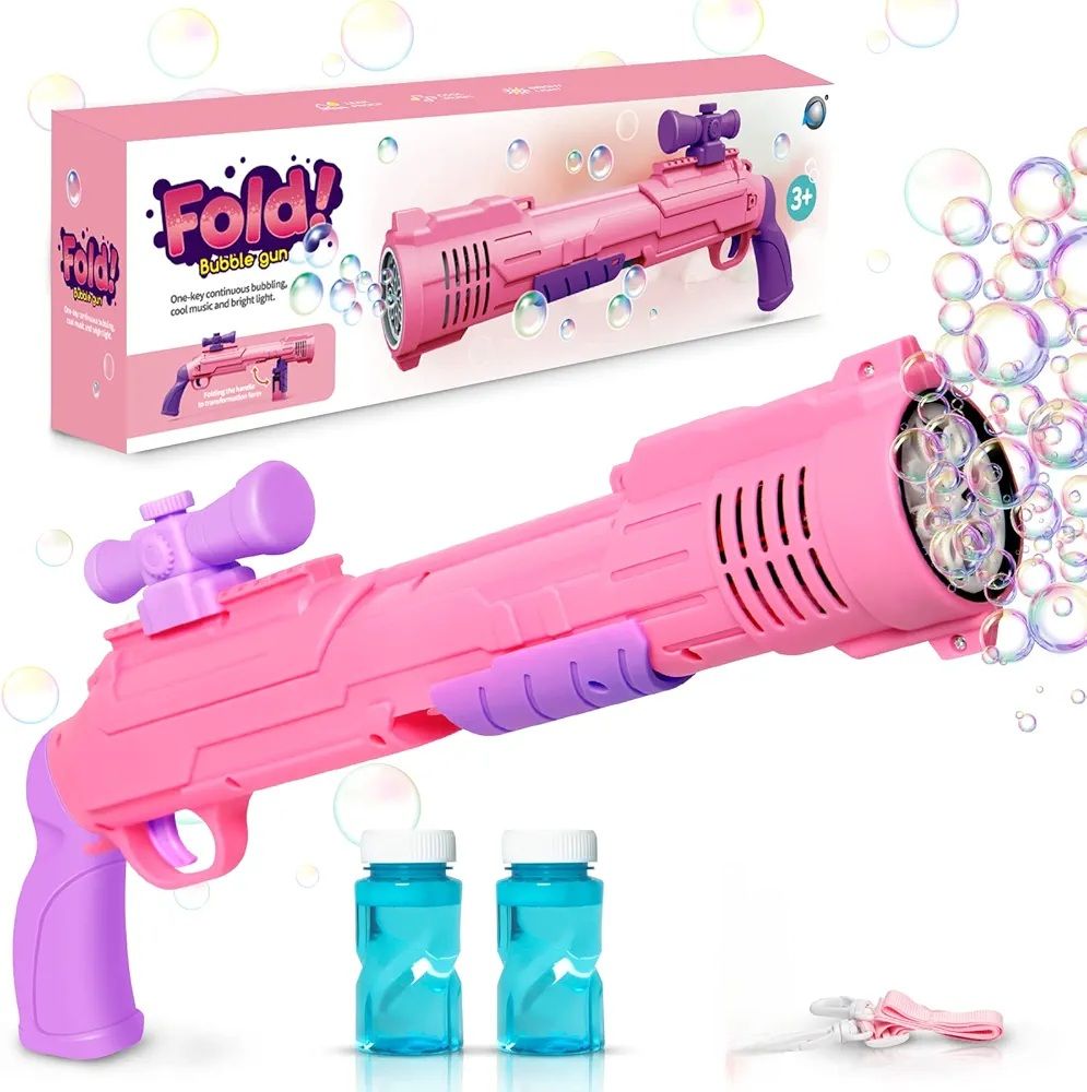 Pistolet à bulles GreatPro Rifle, machine à bulles pour enfants avec plus de 5 000 bulles par minute _1