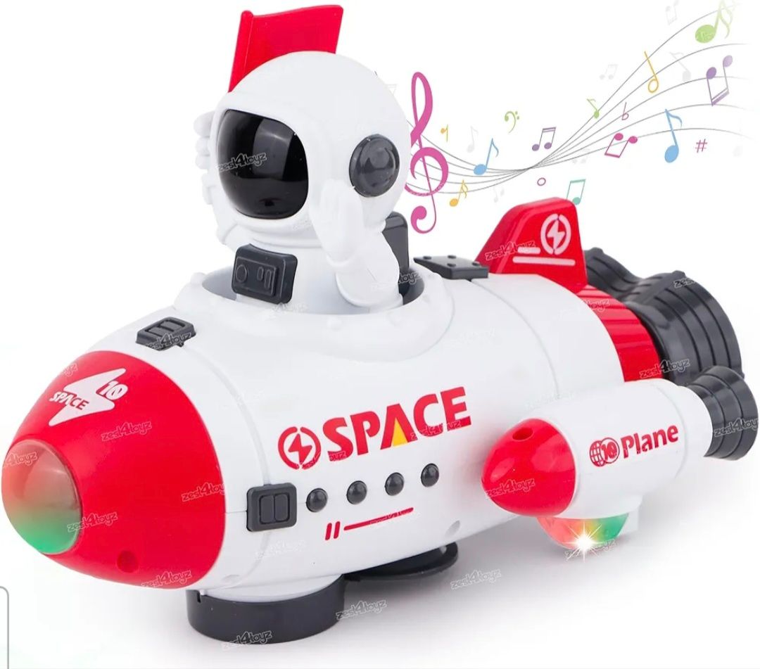  Fusée Astronaute pour enfants avec lumières Musique Son Jouet 360 Rotation Jouets pour garçons Filles_4