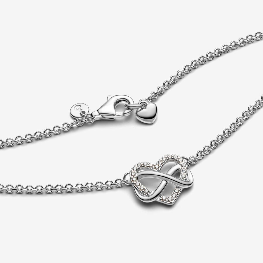 Sparkling Infinity Heart Collier Necklace_2