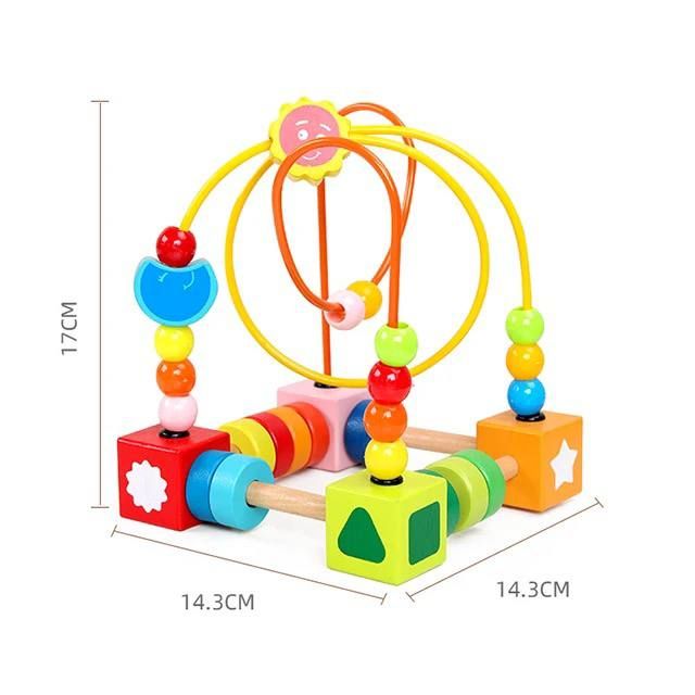 Jouet en bois pour bébé Nlive | Jouets Montessori pour enfants, centre d'activités, labyrinthe de perles, jouet de tri de formes | Jouets éducatifs pour enfants en développement précoce, cadeau pour fille et garçon_1