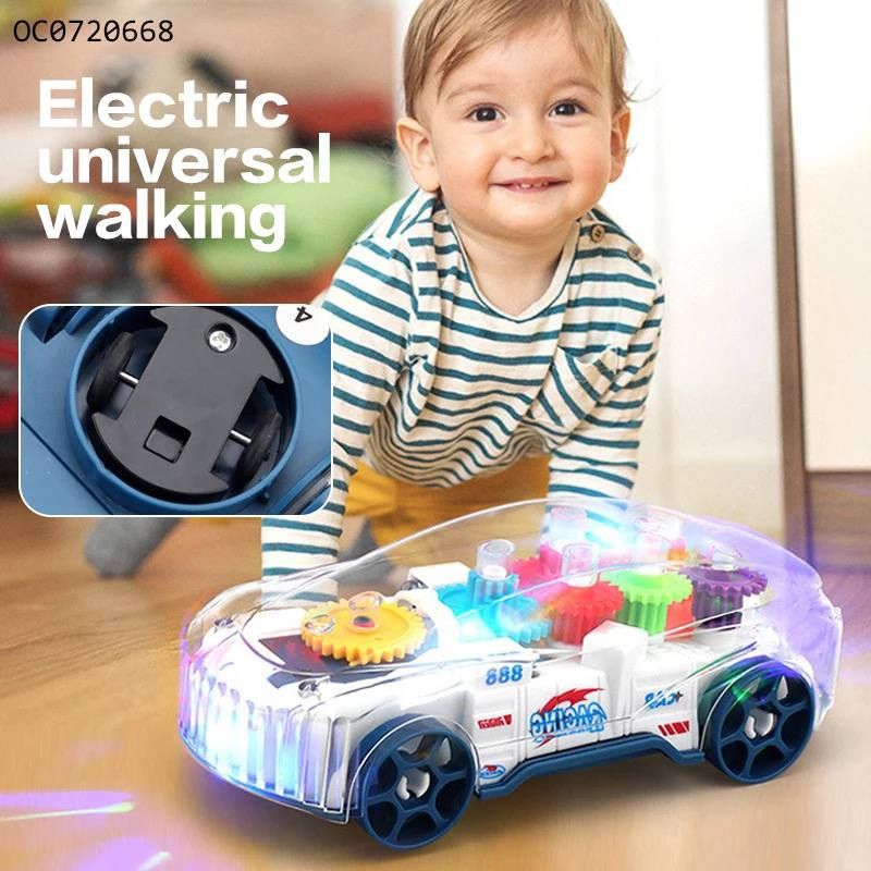 Voiture transparente pour enfants avec musique et effet lumineux_4