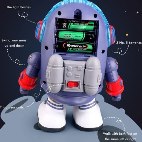 Robot Astronaute Dansant interractif avec musique et effeg lumineux_3