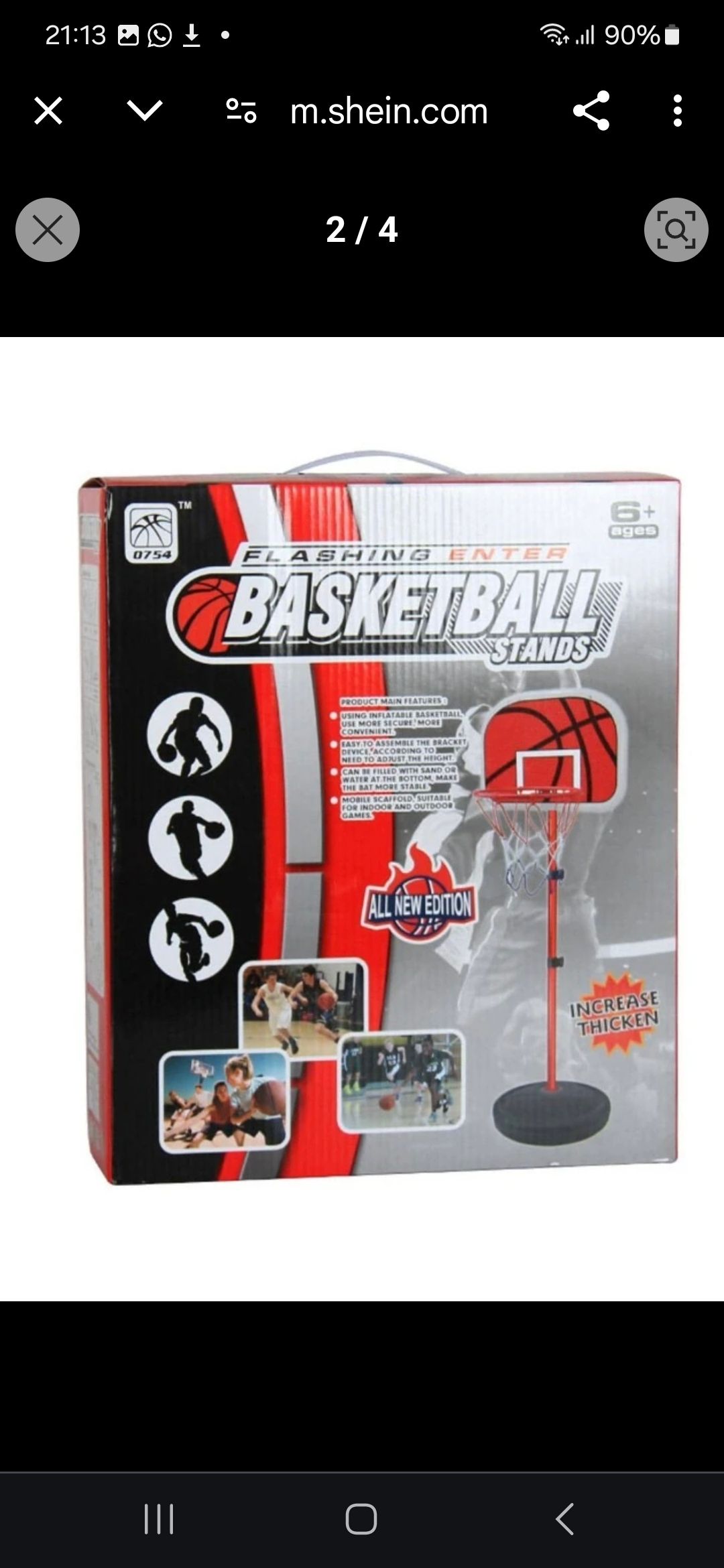 Kit Complet Panier de Basketball, ballon et accesoires hauteur reglable jusqu'a 2 Metres _3