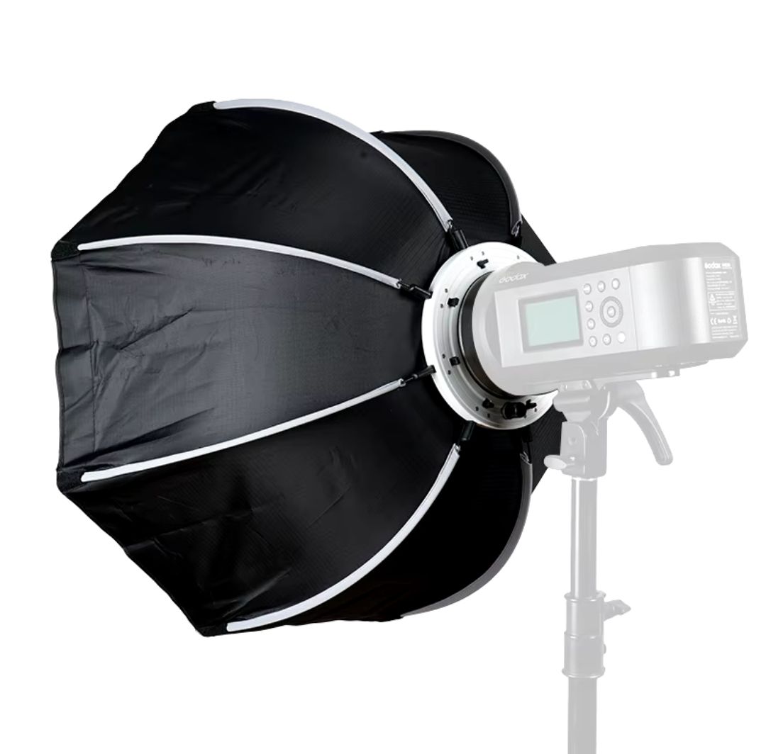 Softbox octogonal para fotografia 120cm Triopo_1
