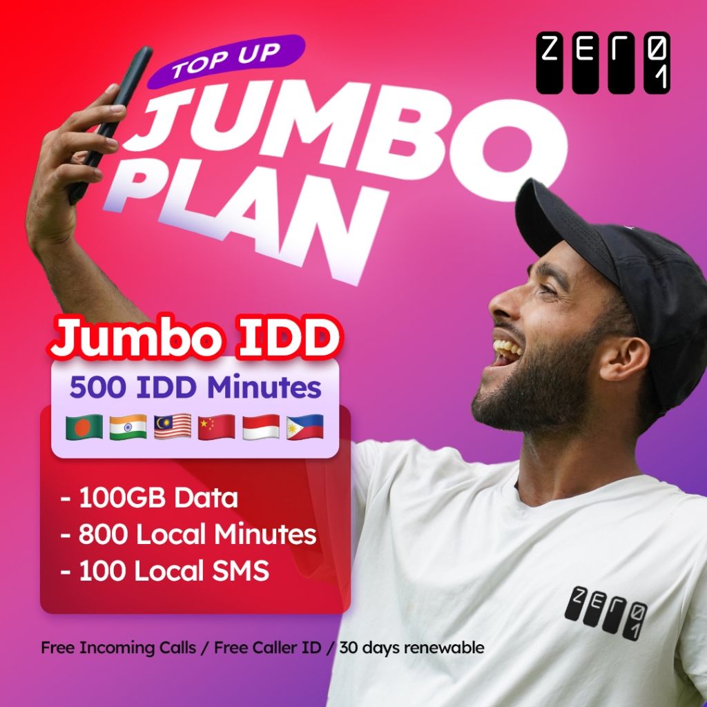 Zero1 $20 100GB Data + 500 Mins IDD + 30-Day Jumbo Renewal Plan_0