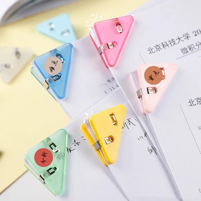 Book Triangle Corner Paper Clips (6-piece set)_3