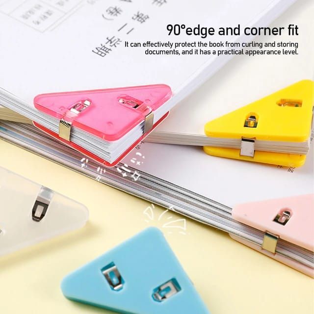 Book Triangle Corner Paper Clips (6-piece set)_0