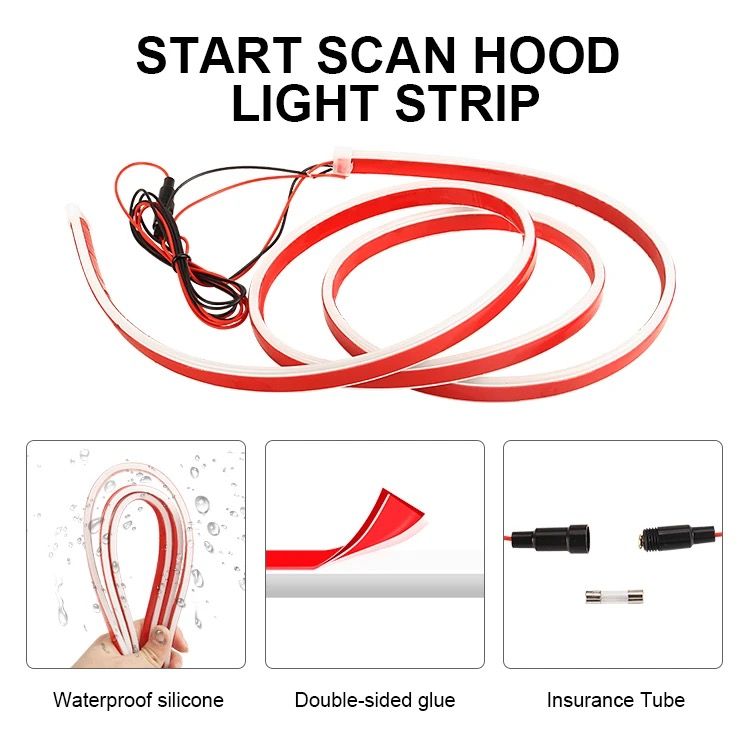 Bonnet/hood light strip 180cm_1