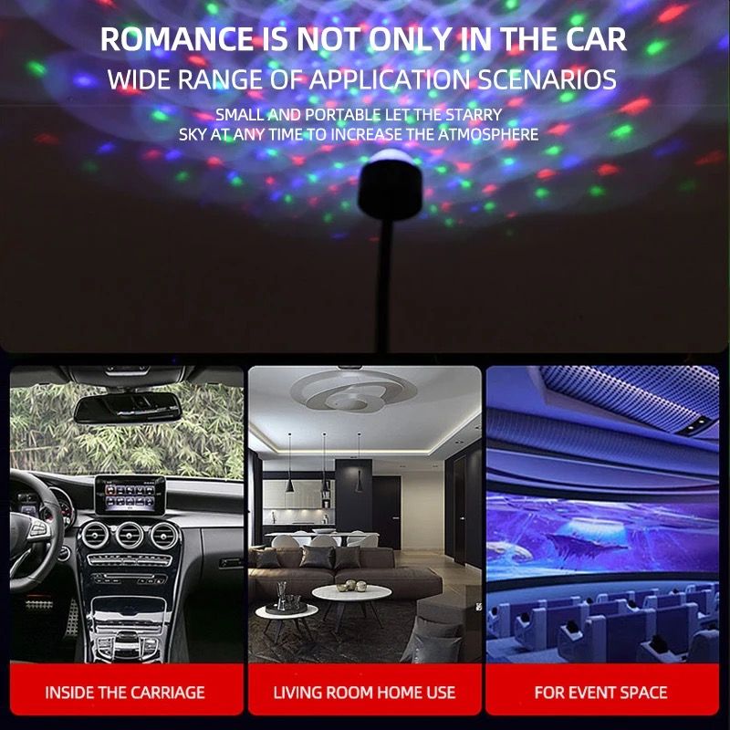 Rgb automatic color changing USB roof light _3