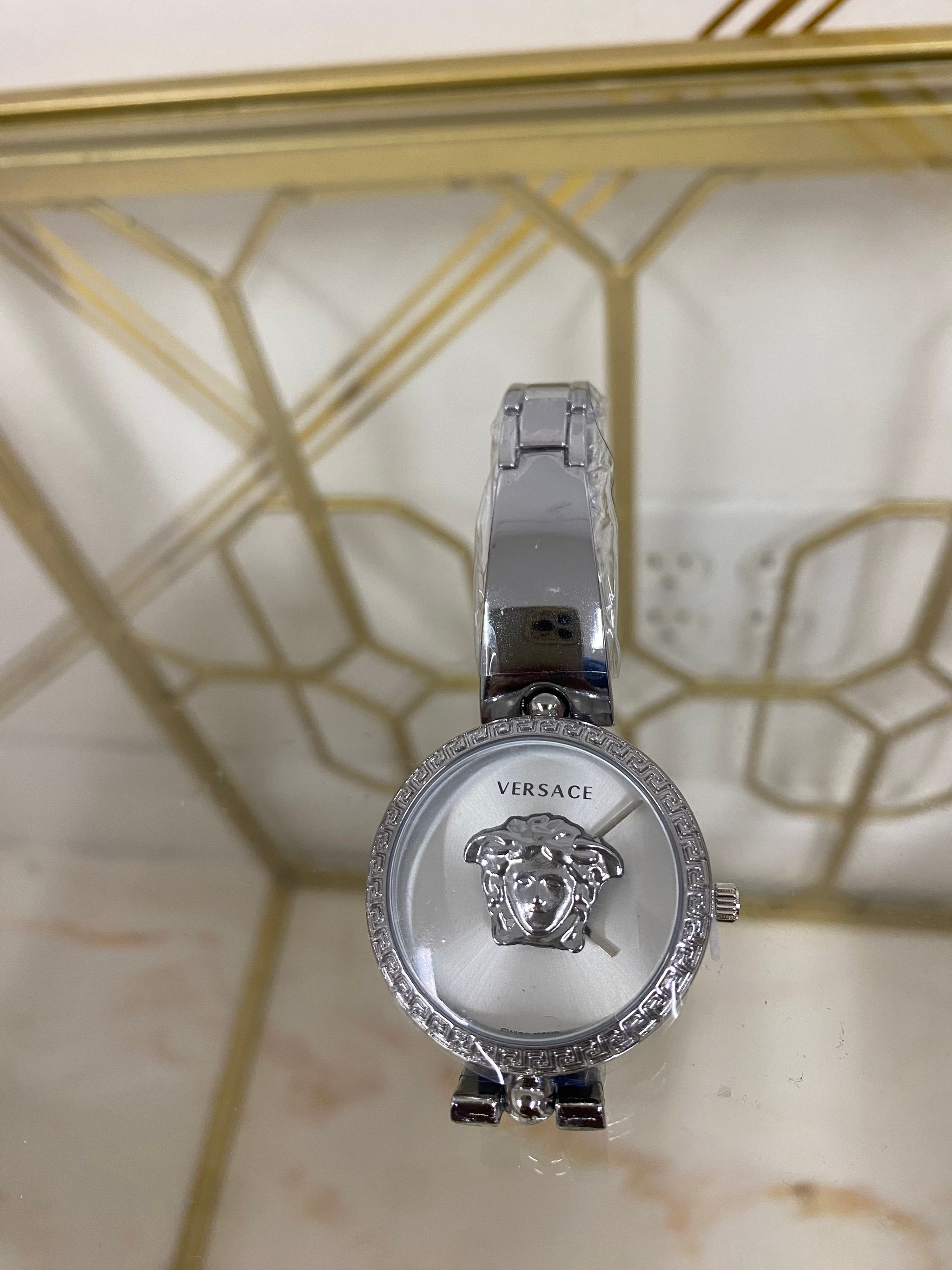 Silver Versace Watch _0