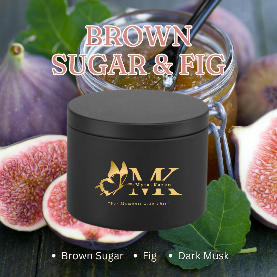 Brown Sugar & Fig Scented Candle 4oz_0