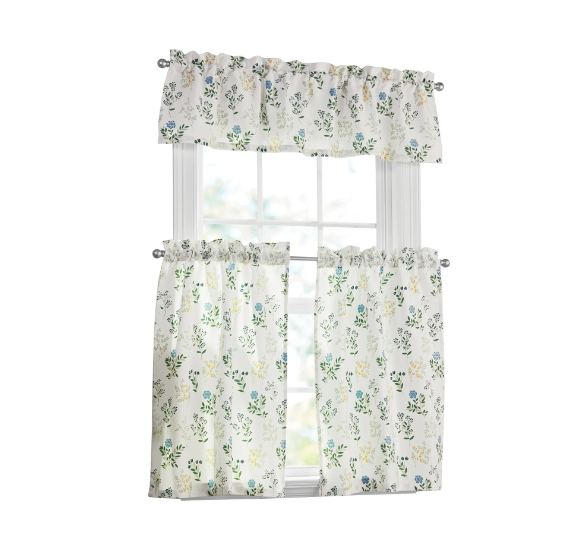 Mainstays 36-inch 3 pieces Small Window Curtain Set_1