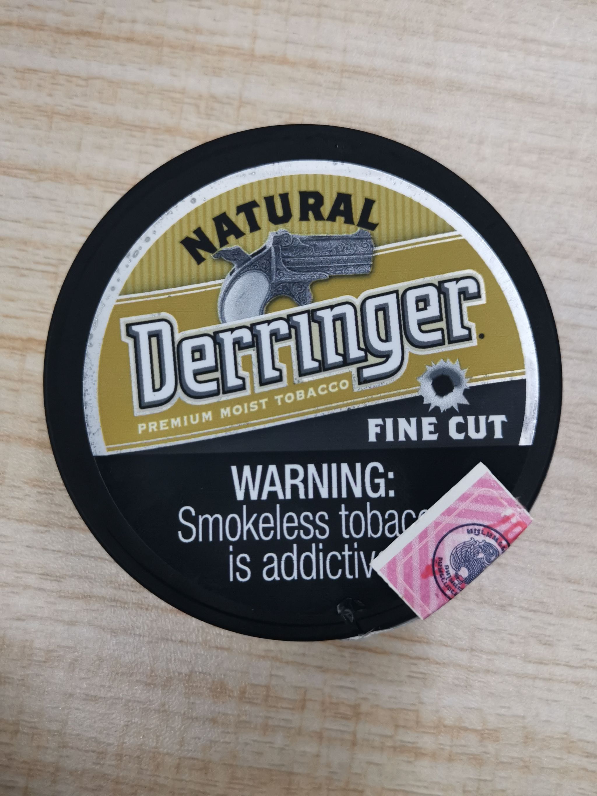 DERRINGER Fine Cut Natural Nicotine Strength: Regular 34 g/Box_0