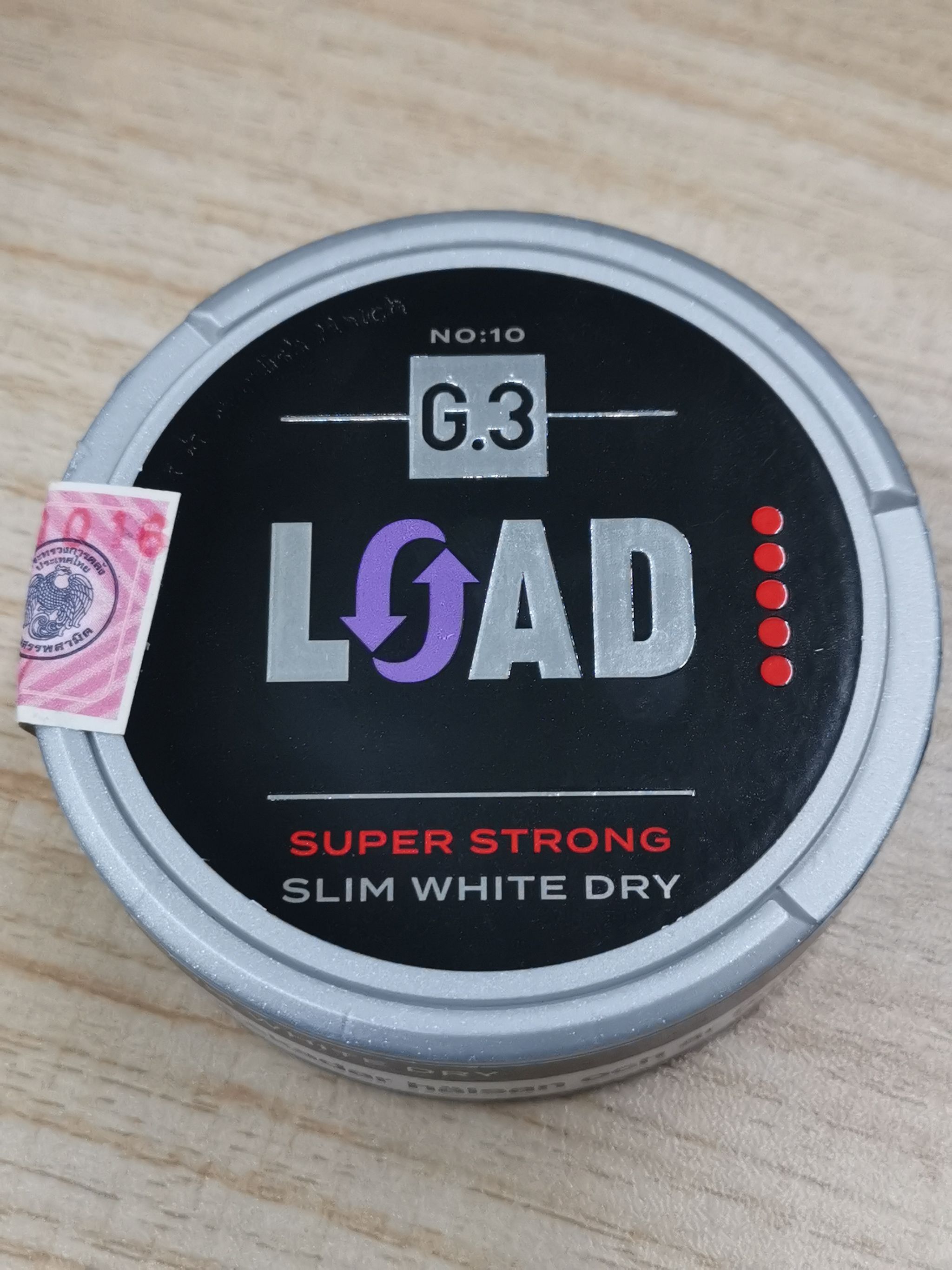 G.3 LOAD SUPER STRONG Nicotine 22 mg/pouch 24 Pouch/Box_0