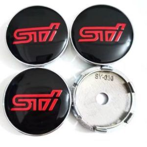 4pcs 60mm Centre Wheel Cap Set for Subaru WRX STI 2002-2012_0