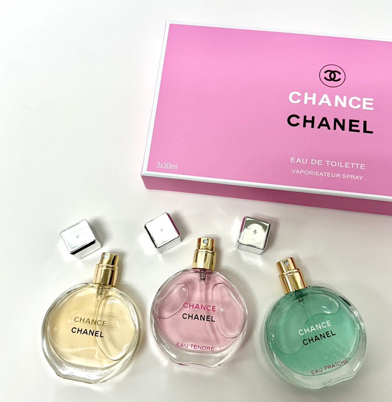 Chanel Chance Edt Perfume Gift Set 3x30ml _0