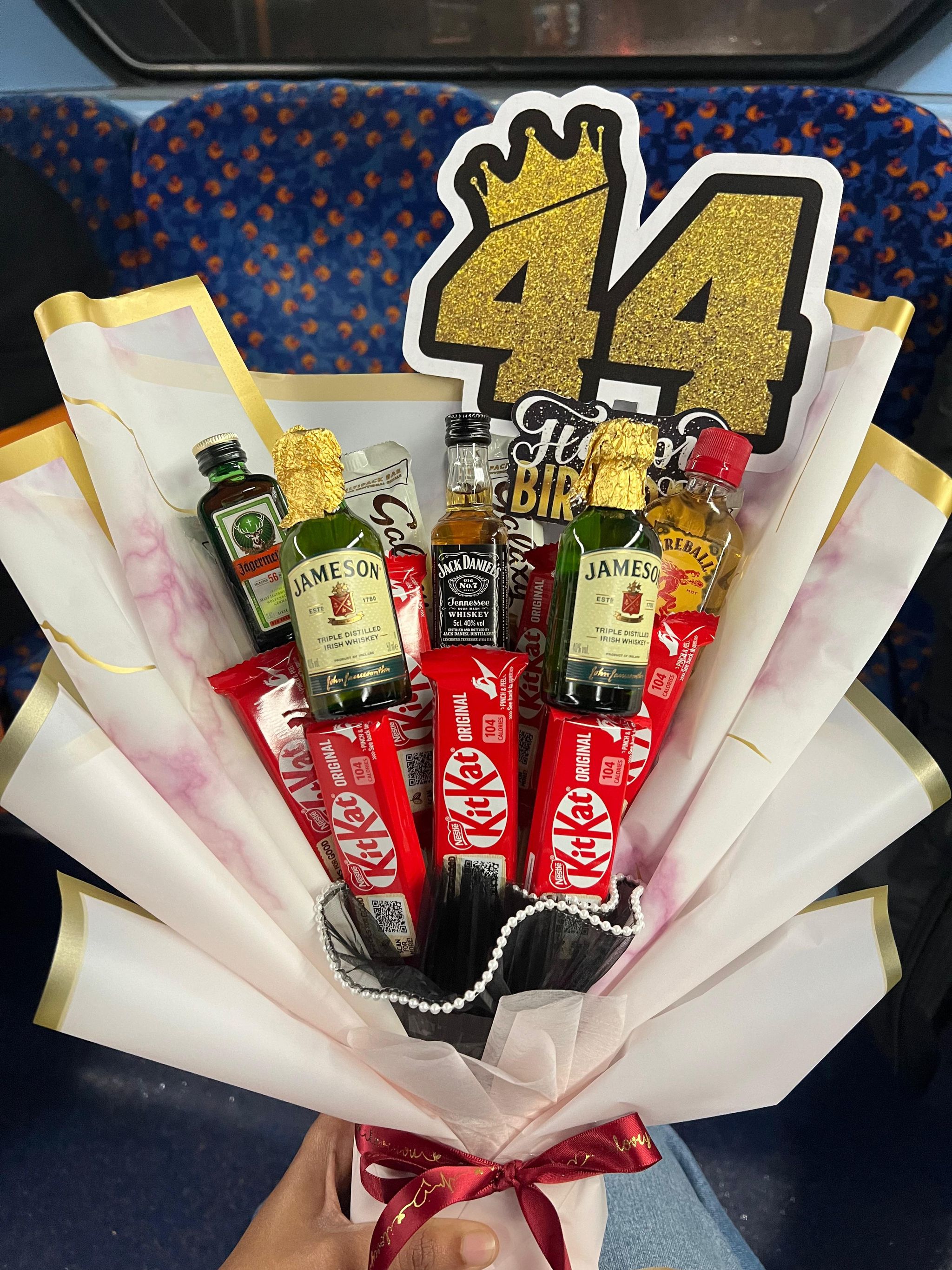 Whiskey & Chocolate Birthday Bouquet ( Birthday Edition)_1