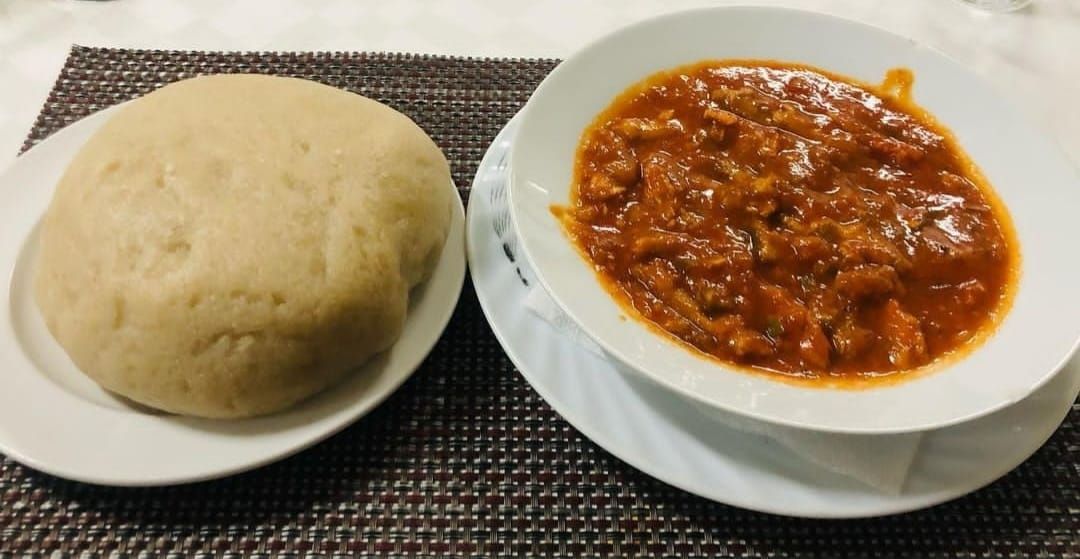 Local food cassava ugali and Omena soup_0